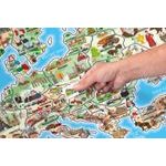 Magnetická mapa Evropa (puzzle + hra)