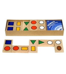 Domino Geometrické tvary - dřevěné - Produkt Domino Geometrické tvary - dřevěné