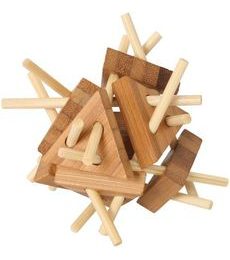 Hlavolam bambusový - Trojúhelníky