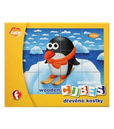 Kostky dřevěné - zvířátka - Produkt Kostky dřevěné - zvířátka