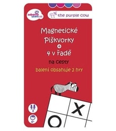 Magnetická hra Piškvorky a 4 v řadě na cesty - Produkt Magnetická hra Piškvorky a 4 v řadě na cesty