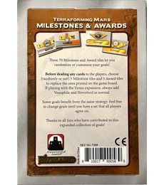 Terraforming Mars - Milestones and Awards - Terraforming Mars - Milestones and Awards