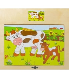 Puzzle dřevěné Kravičky - Produkt Puzzle dřevěné Kravičky