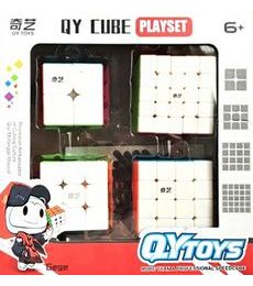 Rubikova kostka - dárkový 4-set (QiYi)