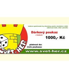 Dárkový poukaz 1000 Kč - Produkt Dárkový poukaz 1000 Kč