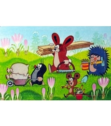 Pěnové puzzle Krtek - Pracovníci 12d - Produkt Pěnové puzzle Krtek - Pracovníci 12d