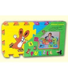 Pěnové puzzle 15x15, 3 motivy Krtek 6d - Produkt Pěnové puzzle 15x15, 3 motivy Krtek 6d