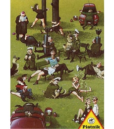 Puzzle Piatnik Květen, lásky čas (Haderer) 1000d - Produkt Puzzle Piatnik Květen, lásky čas (Haderer) 1000d