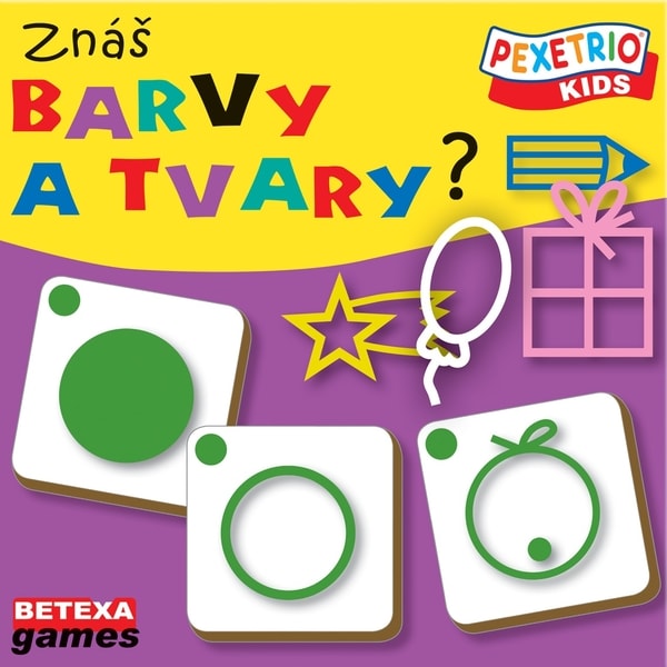 Pexetrio Kids: Znáš barvy a tvary?