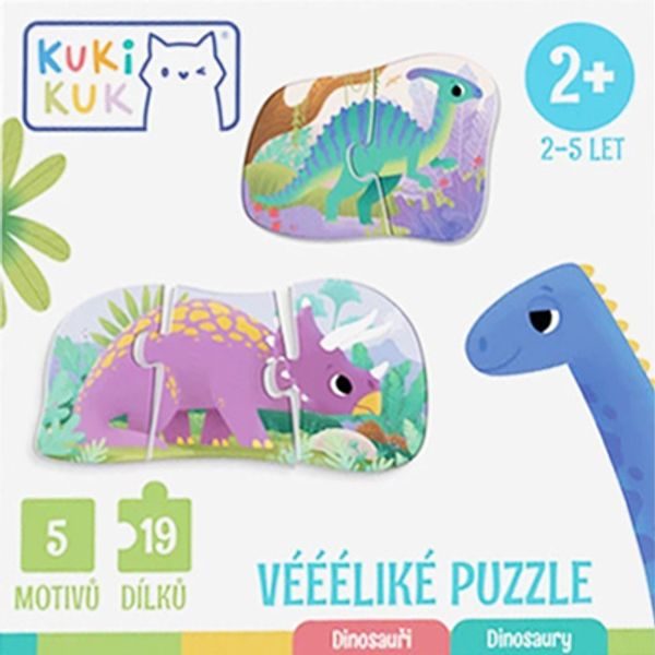 KukiKuk - Véééliké puzzle: Dinosauři