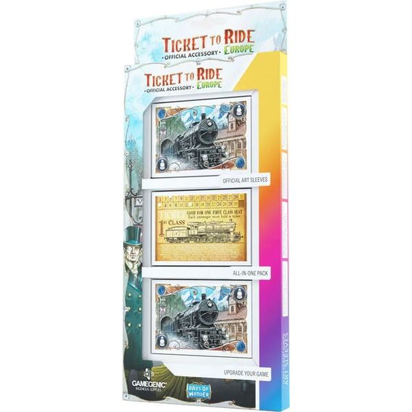 Obaly na karty (ART Sleeves) pro Ticket to Ride Europe - Gamegenic, 168 ks