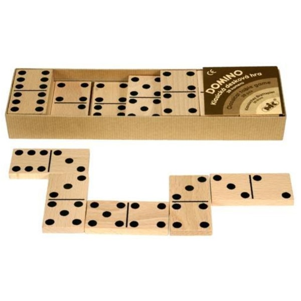 Domino klasické bílé - dřevěné