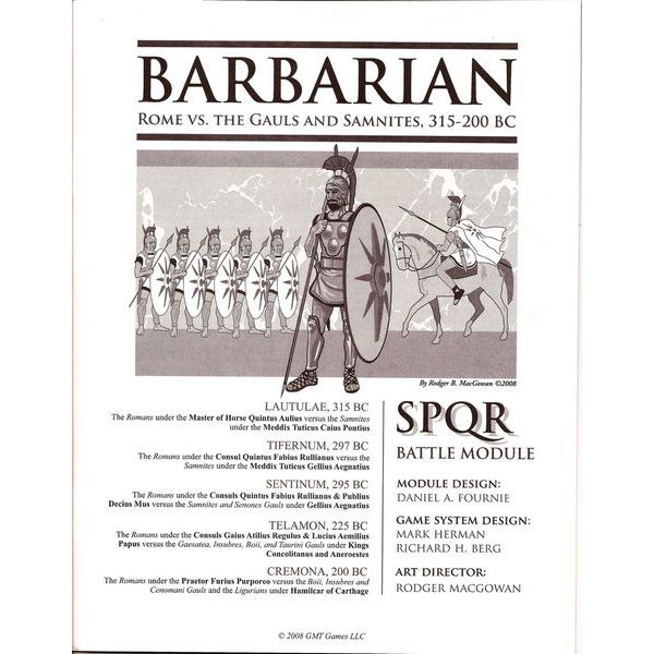 Barbarian: SPQR Module