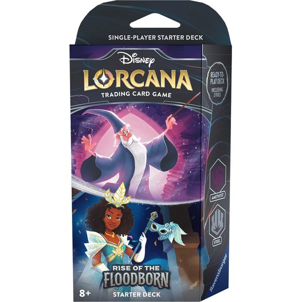 Disney Lorcana: Rise of the Floodborn - Starter Deck Amethyst & Steel