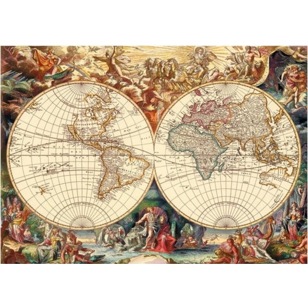 Puzzle Historická mapa 1000d