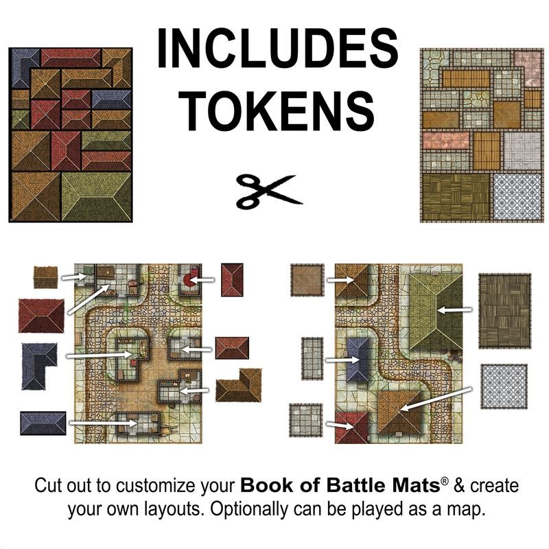 Giant Book of Battle Mats - Streets, Sewers & Cemeteries