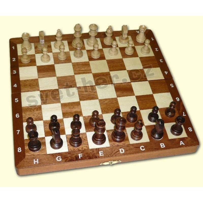 Šachy magnetické Intarsie - menší