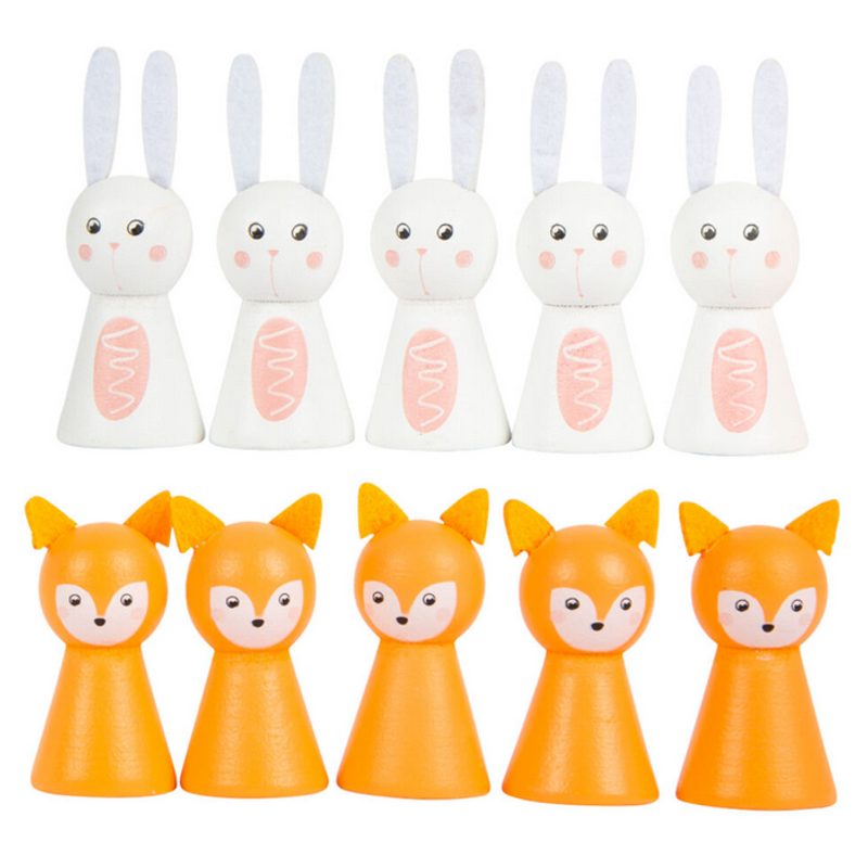 Piškvorky dřevěné pastelové