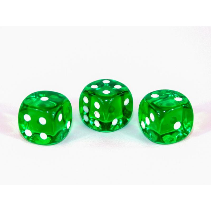 Kostka 6 stran 12mm průhledná