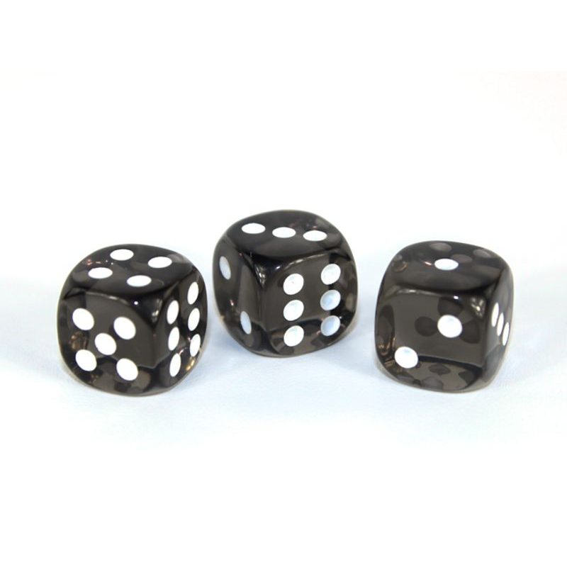 Kostka 6 stran 12mm průhledná