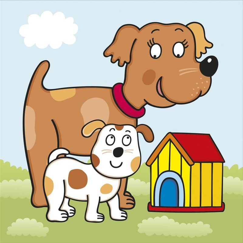 Puzzle Zvířátka s mláďaty 3-5d