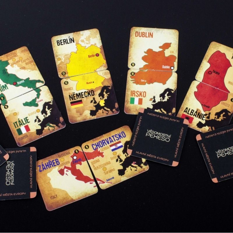 Vědomostní pexeso: Hlavní města Evropy