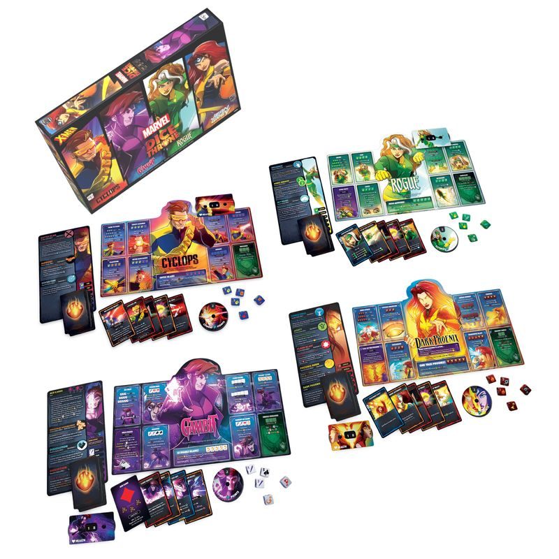 Marvel Dice Throne X-Men: Cyclops, Gambit, Rogue, Jean Grey