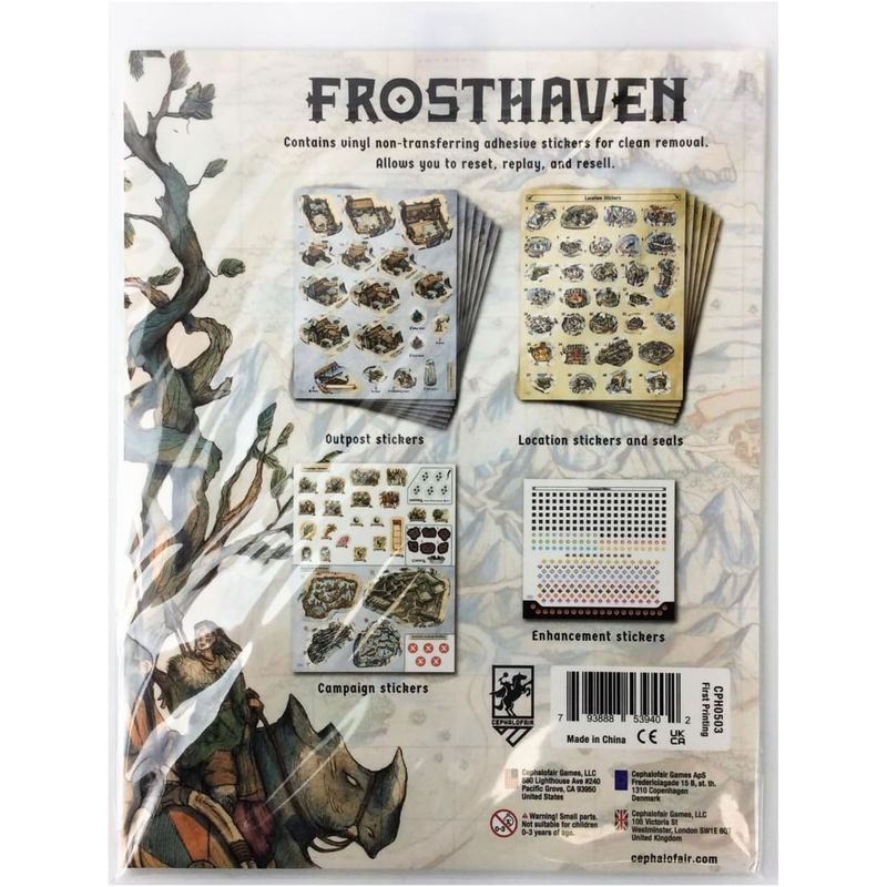 Frosthaven - Removable Sticker Sheet
