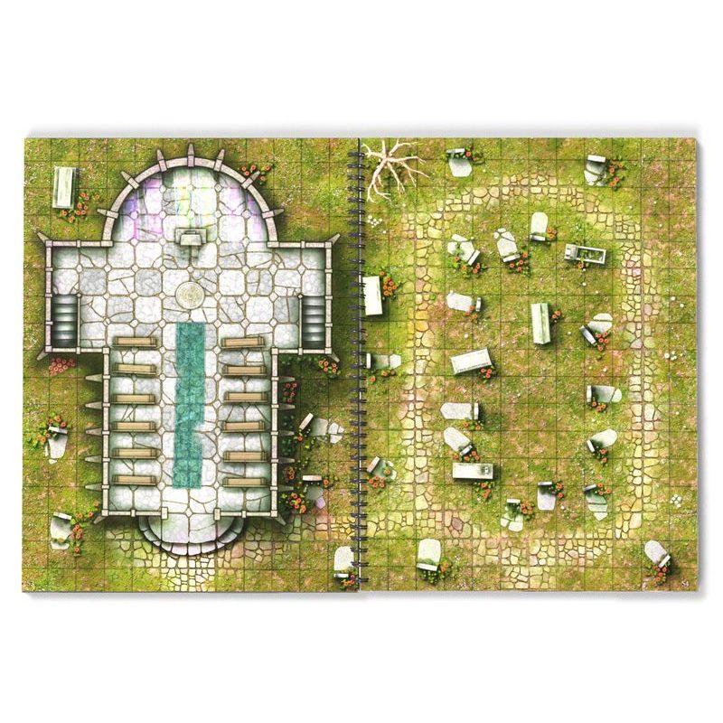 Giant Book of Battle Mats - Streets, Sewers & Cemeteries