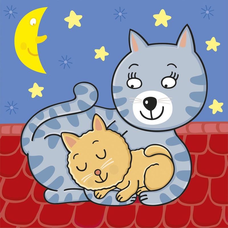 Puzzle Zvířátka s mláďaty 3-5d