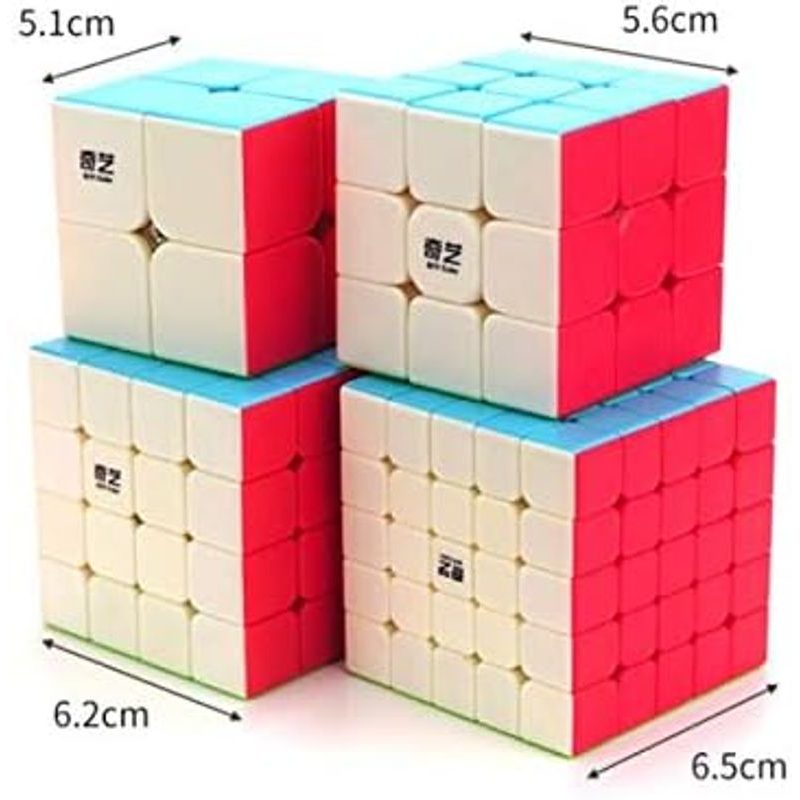 Rubikova kostka - dárkový 4-set (QiYi)