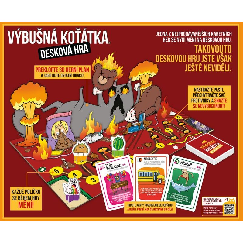 Výbušná koťátka: desková hra