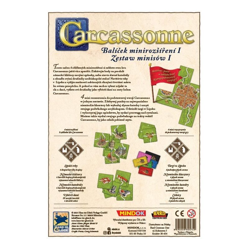 Carcassonne: Balíček minirozšíření + Cirkus ZDARMA