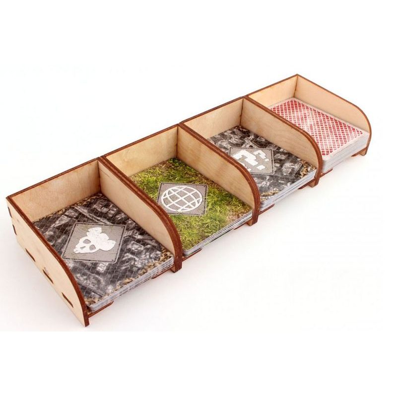 Pořadač na karty dřevěný - velký