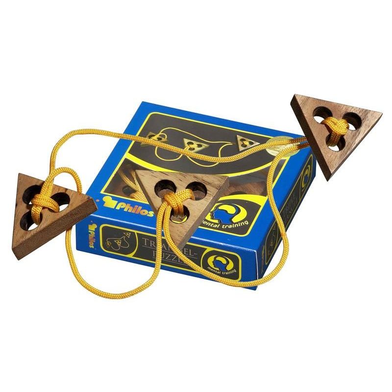 Hlavolam provázkový Trojúhelníky