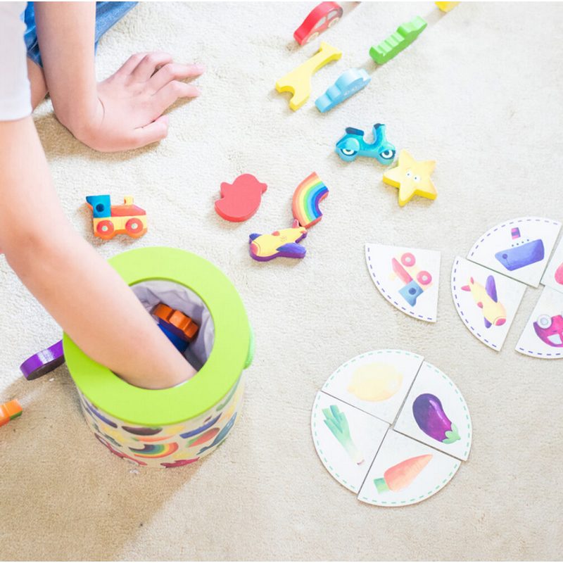 Hmatej a najdi - dřevěná hra