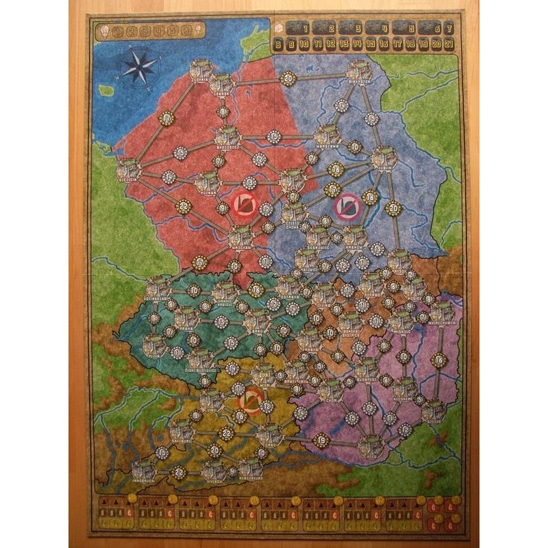 Vysoké napětí - mapa střední Evropa/Benelux (DE)