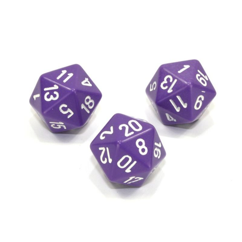 Kostka 20 stran jednobarevná