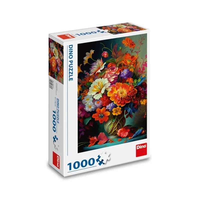 Puzzle Květiny ve váze 1000d