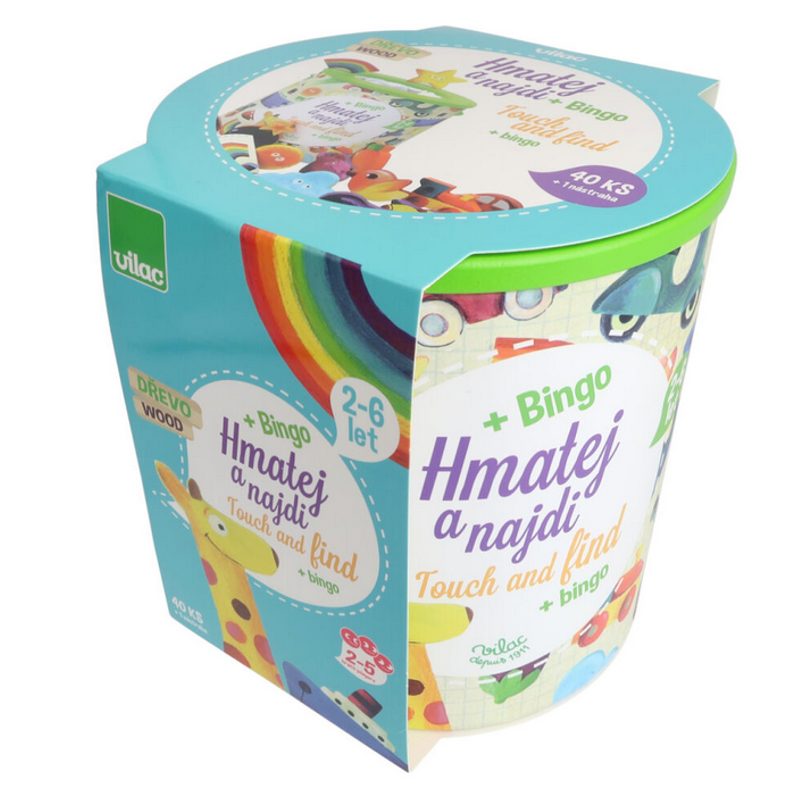 Hmatej a najdi - dřevěná hra