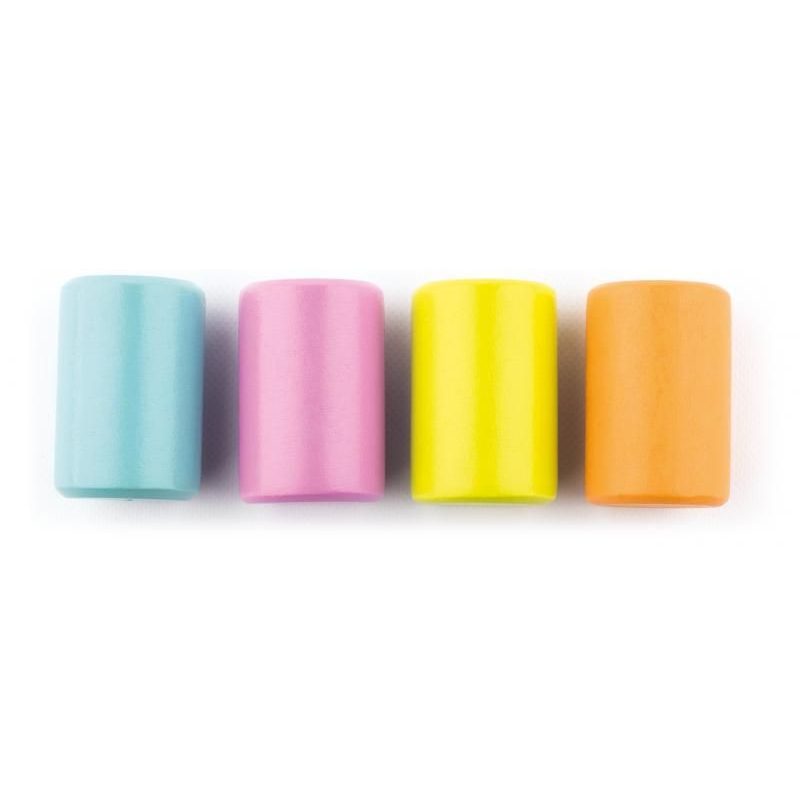 Pastelové kostky s písmeny a číslicemi