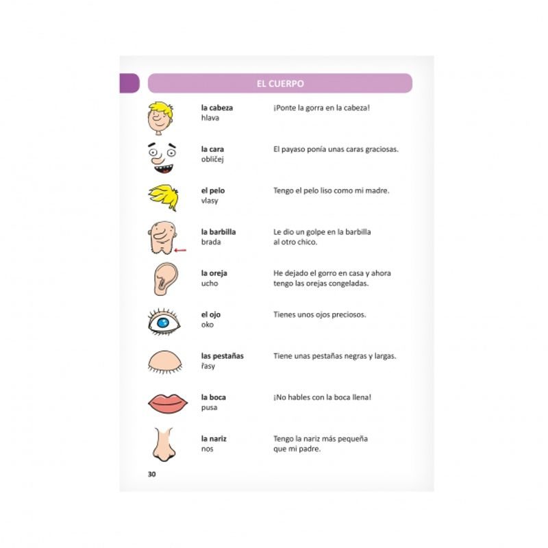 Kouzelné čtení: Španělský obrázkový slovník (kniha)