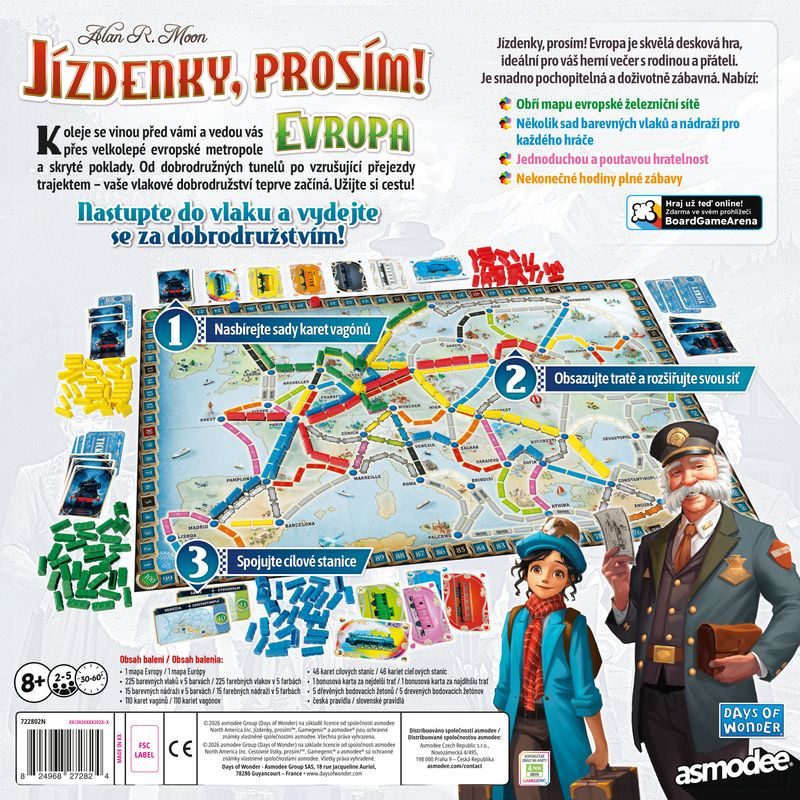Jízdenky, prosím! Evropa: Nová edice + promo Legendární cestující