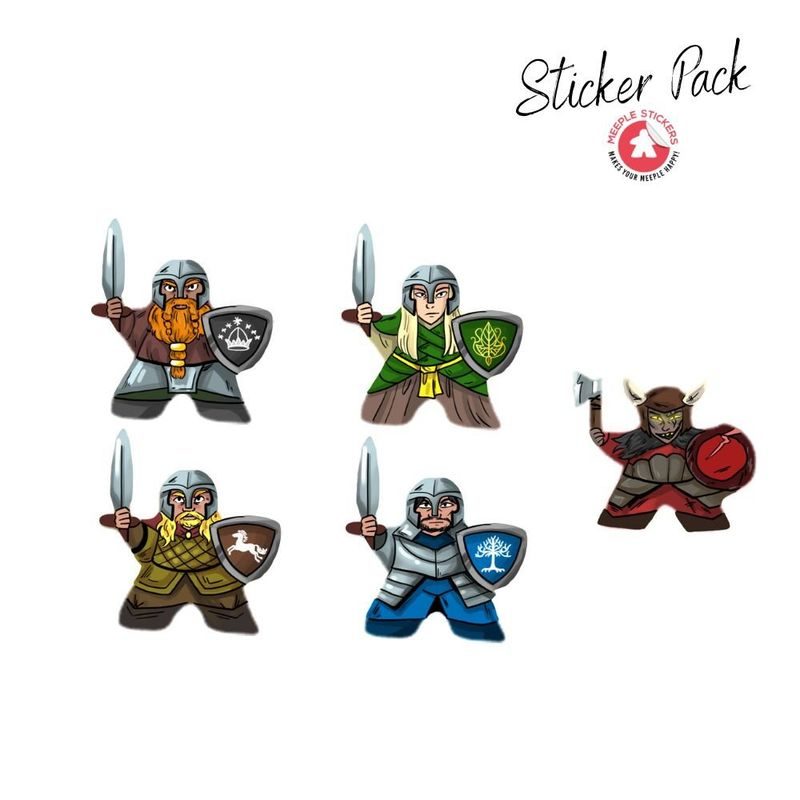 The Lord of the Rings: Fate of the Fellowship - Stickers Set