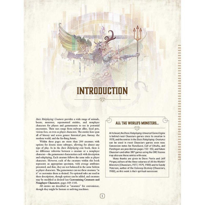 Basic Roleplaying: Creatures