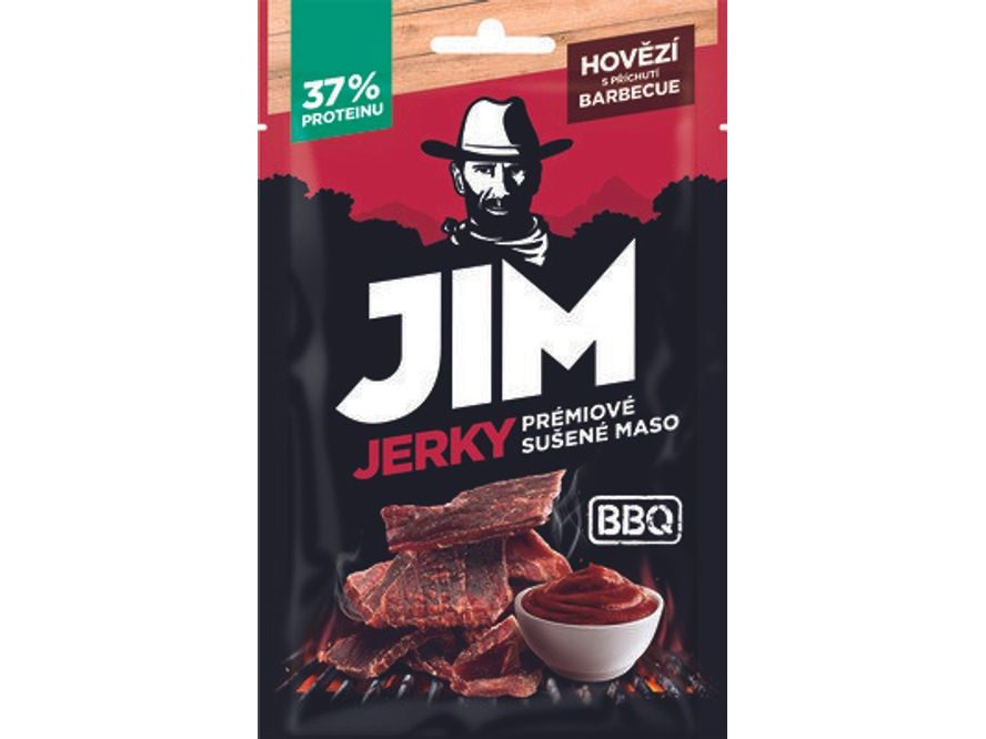 Jim Jerky hovězí BBQ 23g