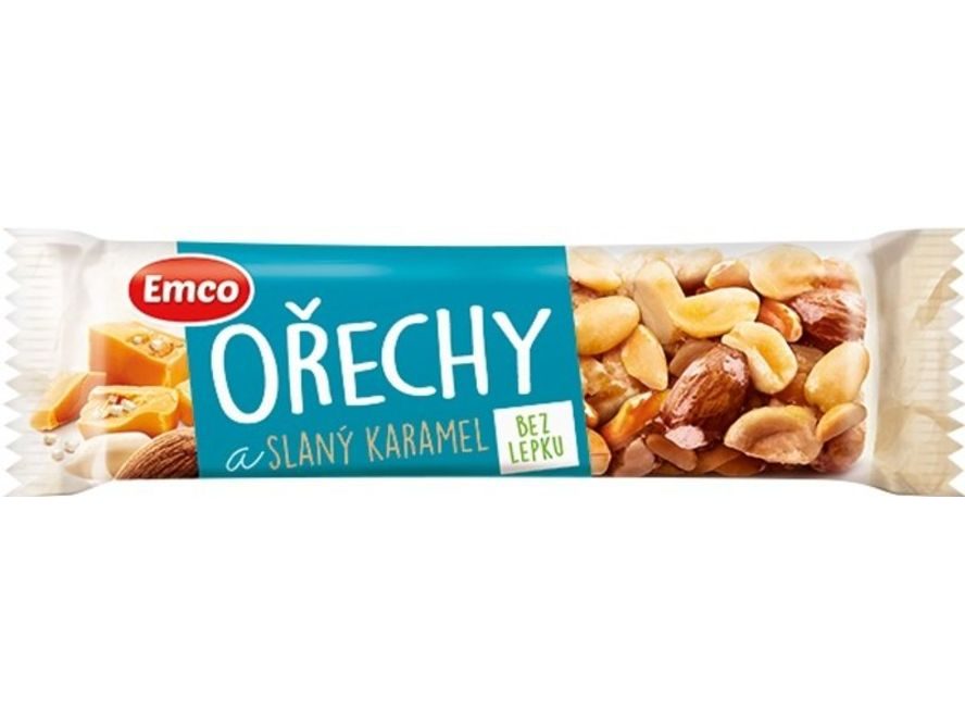 Emco - Tyčinka s ořechy a slaným karamelem