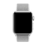 Apple Watch 42mm tkaný nylonový provlékací sportovní řemínek bílý