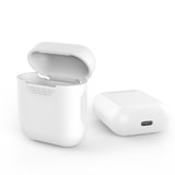 Apple Airpods ochranný silikonový kryt obal na beztrádová sluchátka bílý