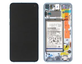 Samsung Galaxy S10e G970 LCD displej dotykové sklo + baterie (Service Pack) Prism Blue